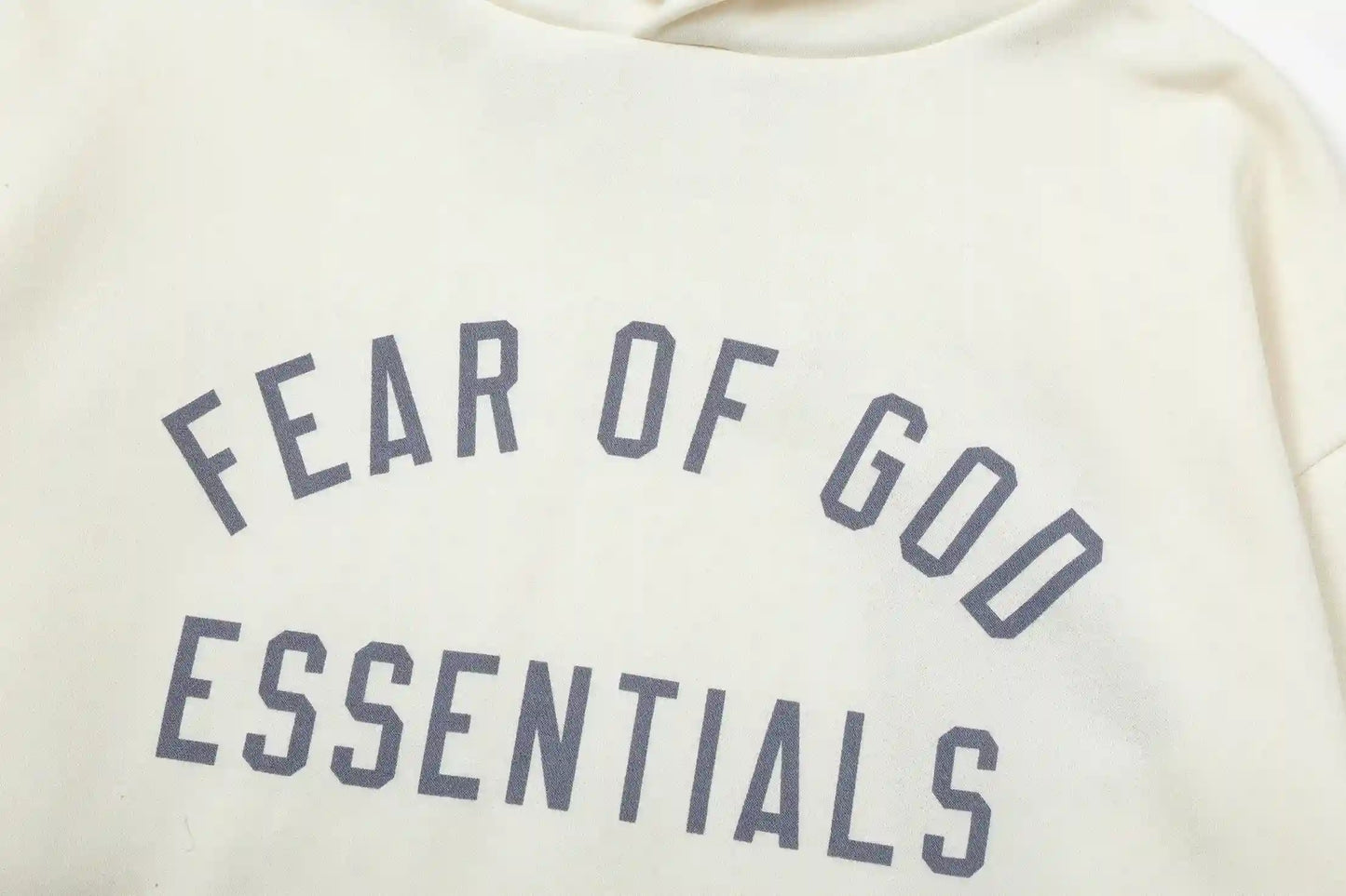 essentials cloud dance hoodie ribbed cuffs and hem detail