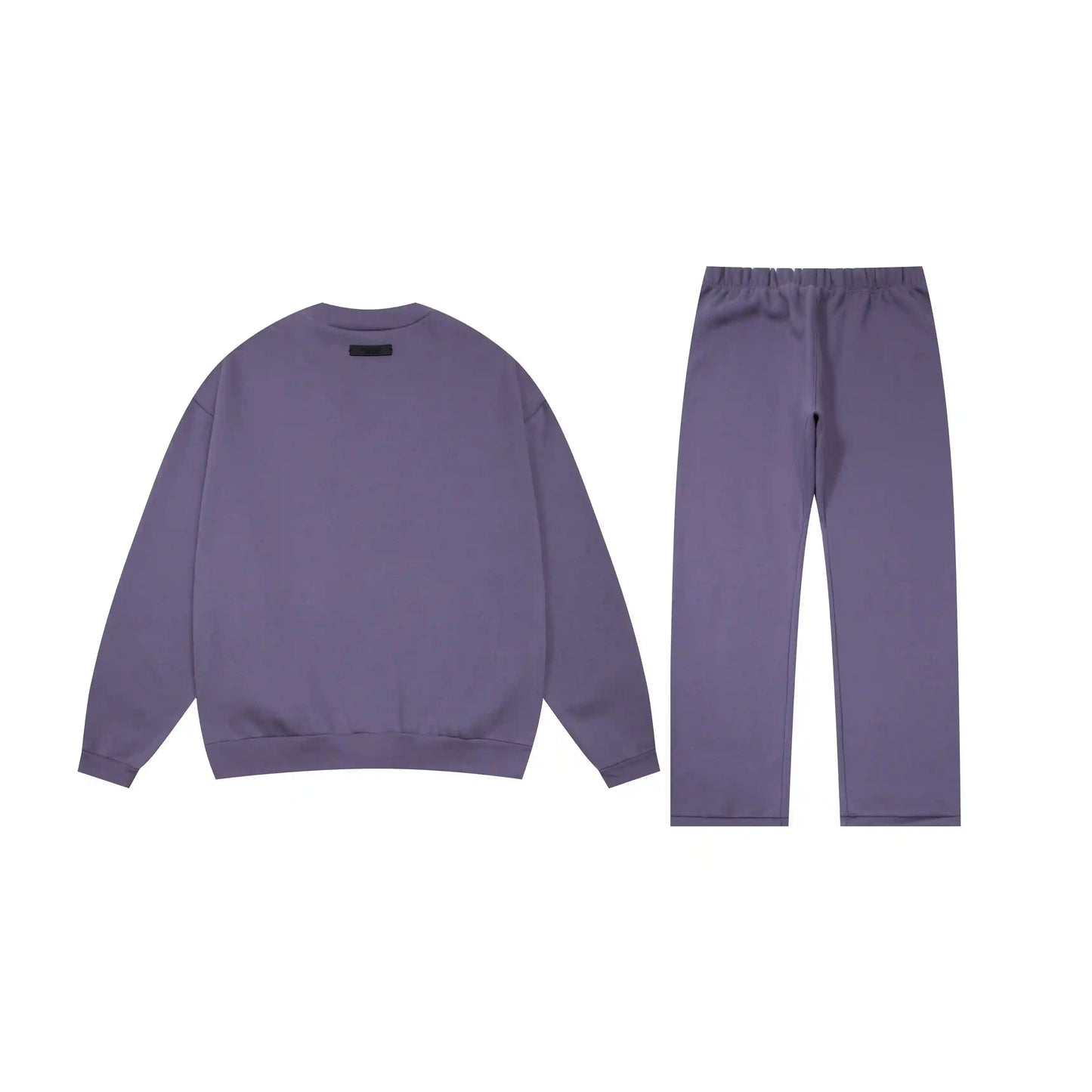 Essentials pastel purple daily comfort fleece hoodie with soft interior detail by Fear Of God