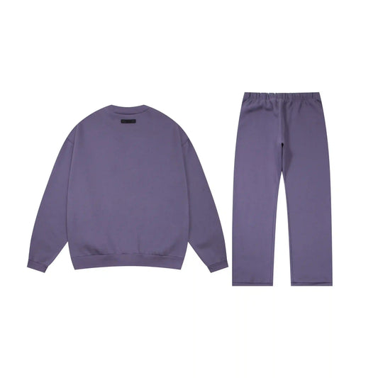 Essentials pastel purple daily comfort fleece hoodie with soft interior detail by Fear Of God