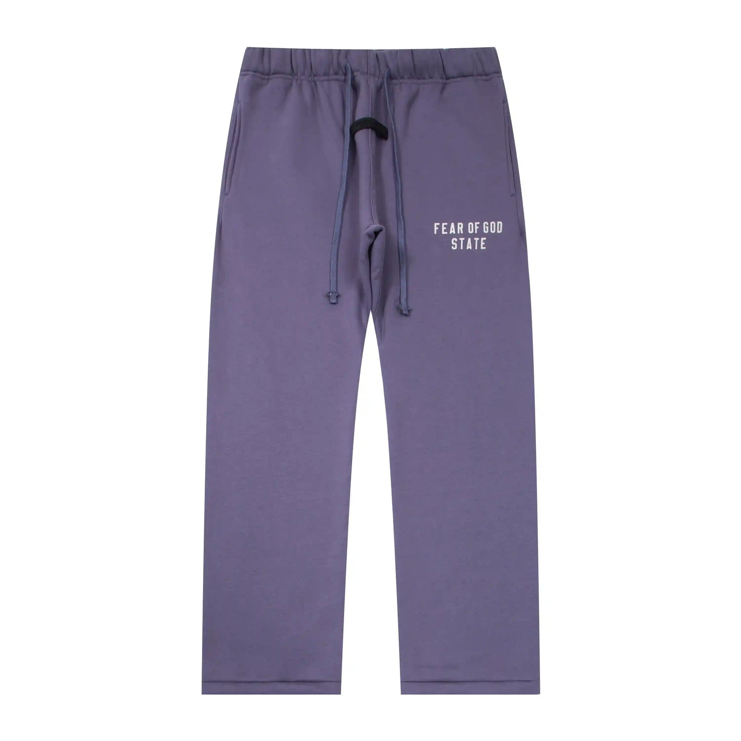 Design details of Essentials pastel purple daily comfort fleece tracksuit by Fear Of God