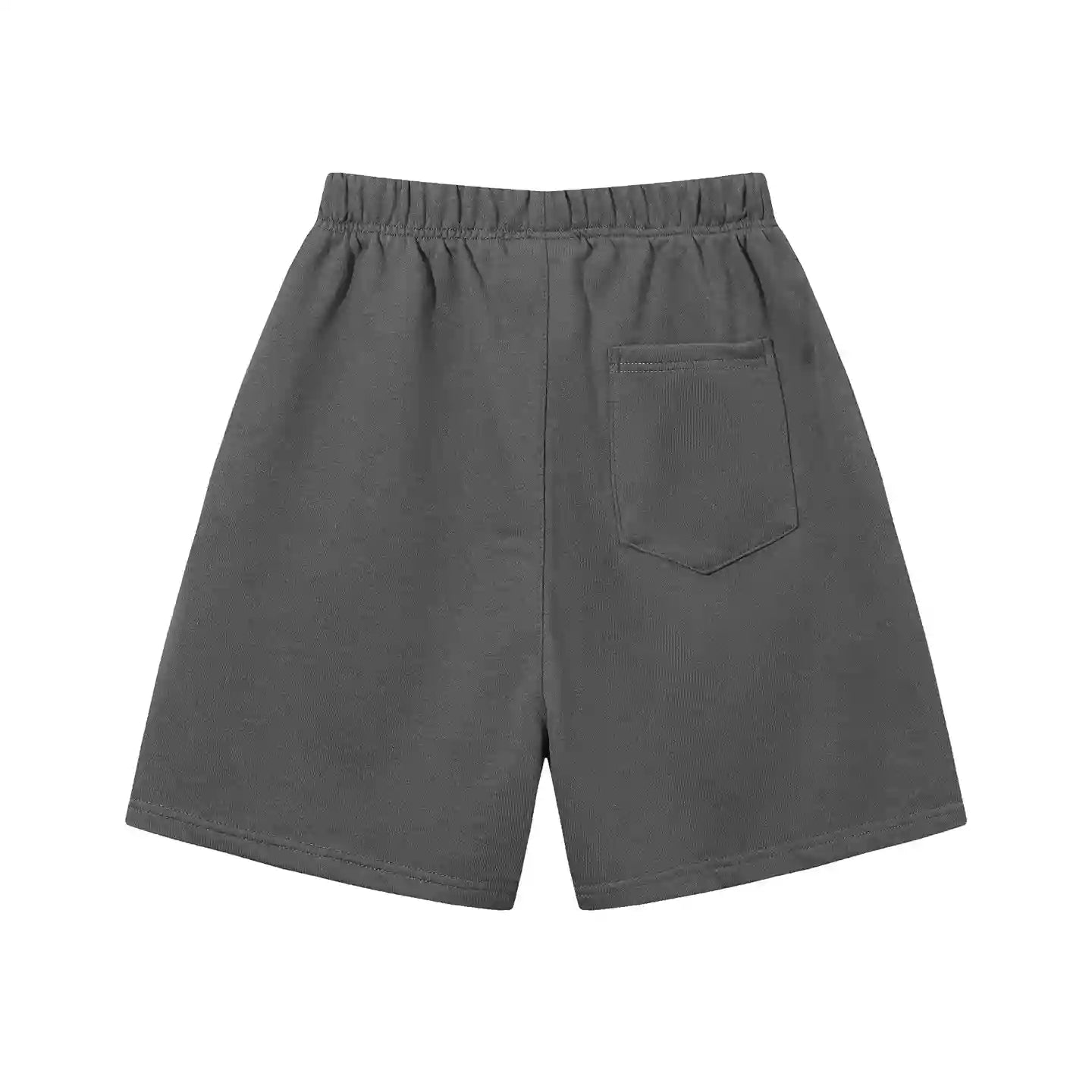 Fear of God Essentials heather grey fleece shorts with tonal branding and drawstrings