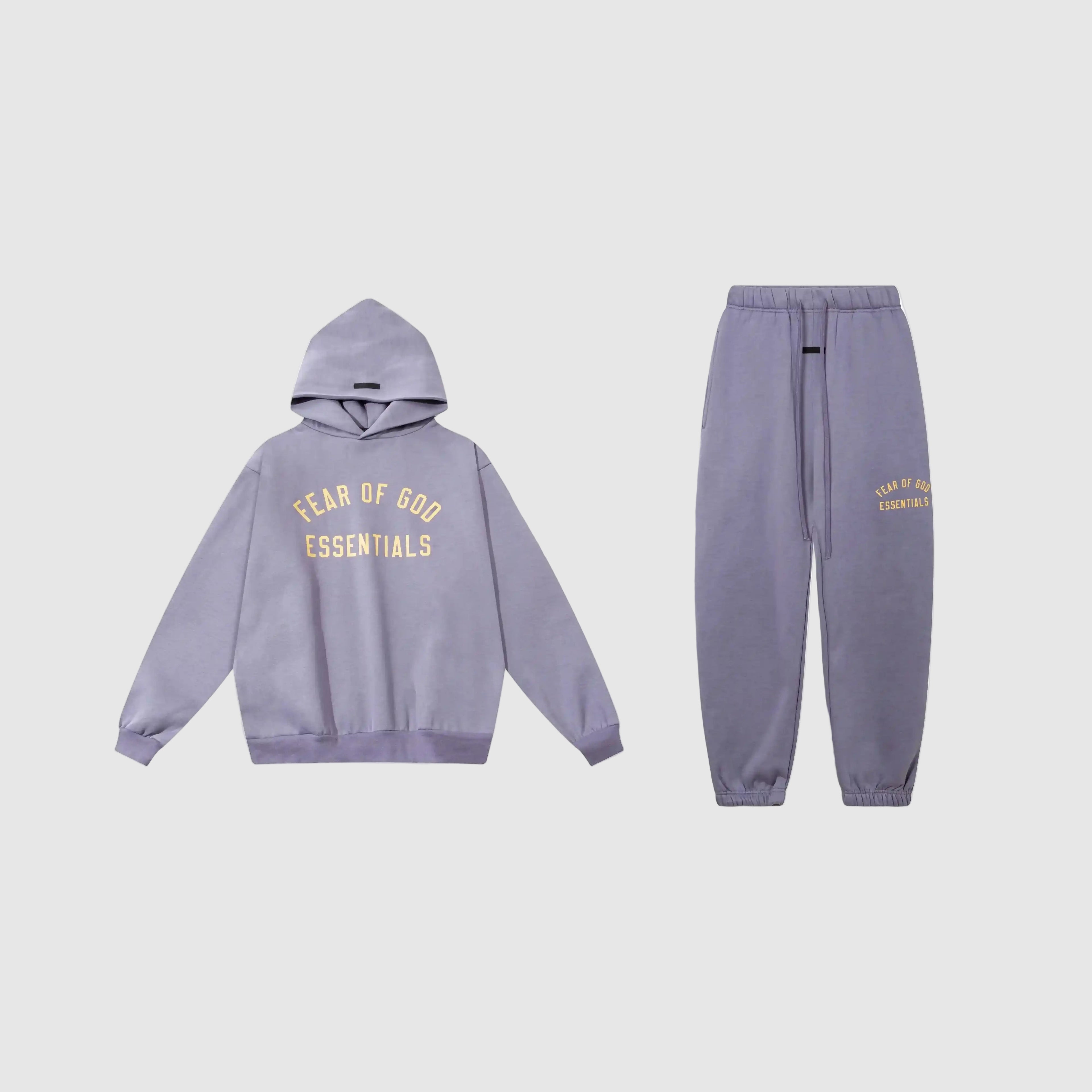 ESSENTIALS Clothing Pastel Purple Tracksuit