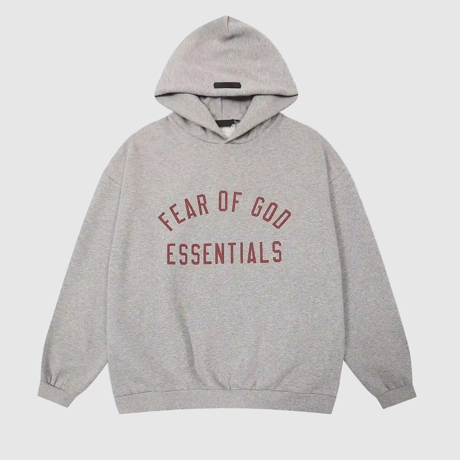 ESSENTIALS Clothing Dark Heather Oatmeal Hoodie