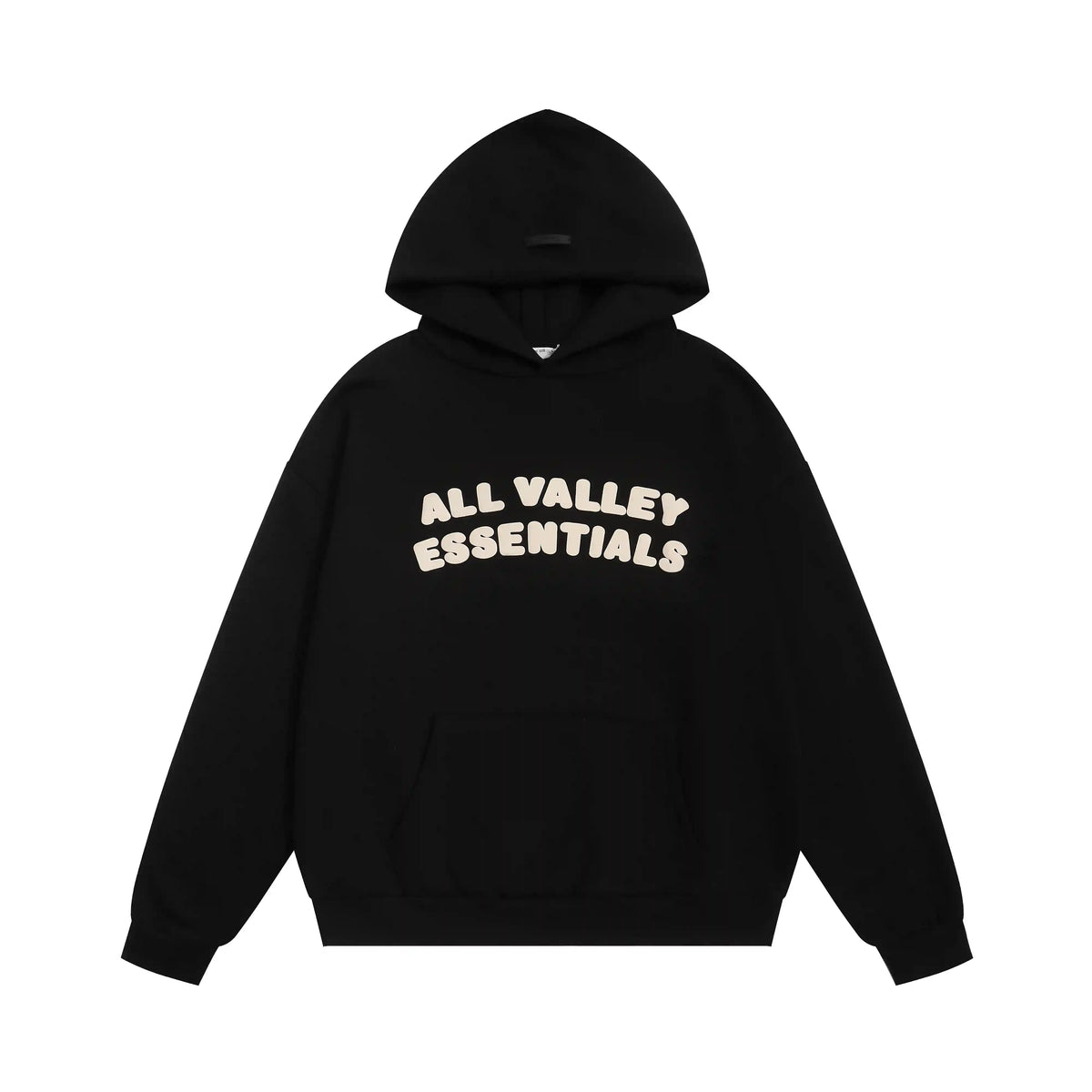 Essentials Hoodie in Black | Tonal Fleece