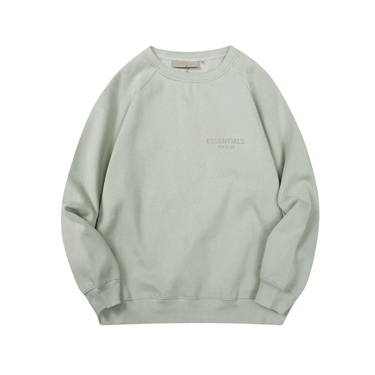 Cement Gray Essentials Sweatshirt, Relaxed Fit
