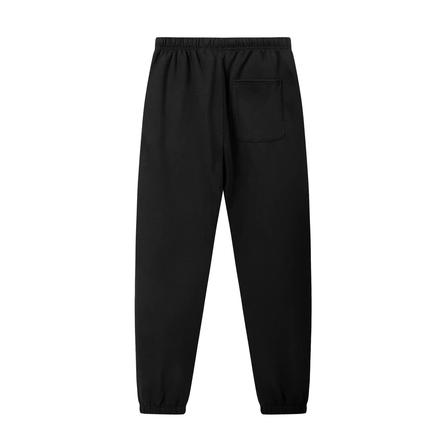 Premium fleece fabric detail on black sweatpants by Fear of God