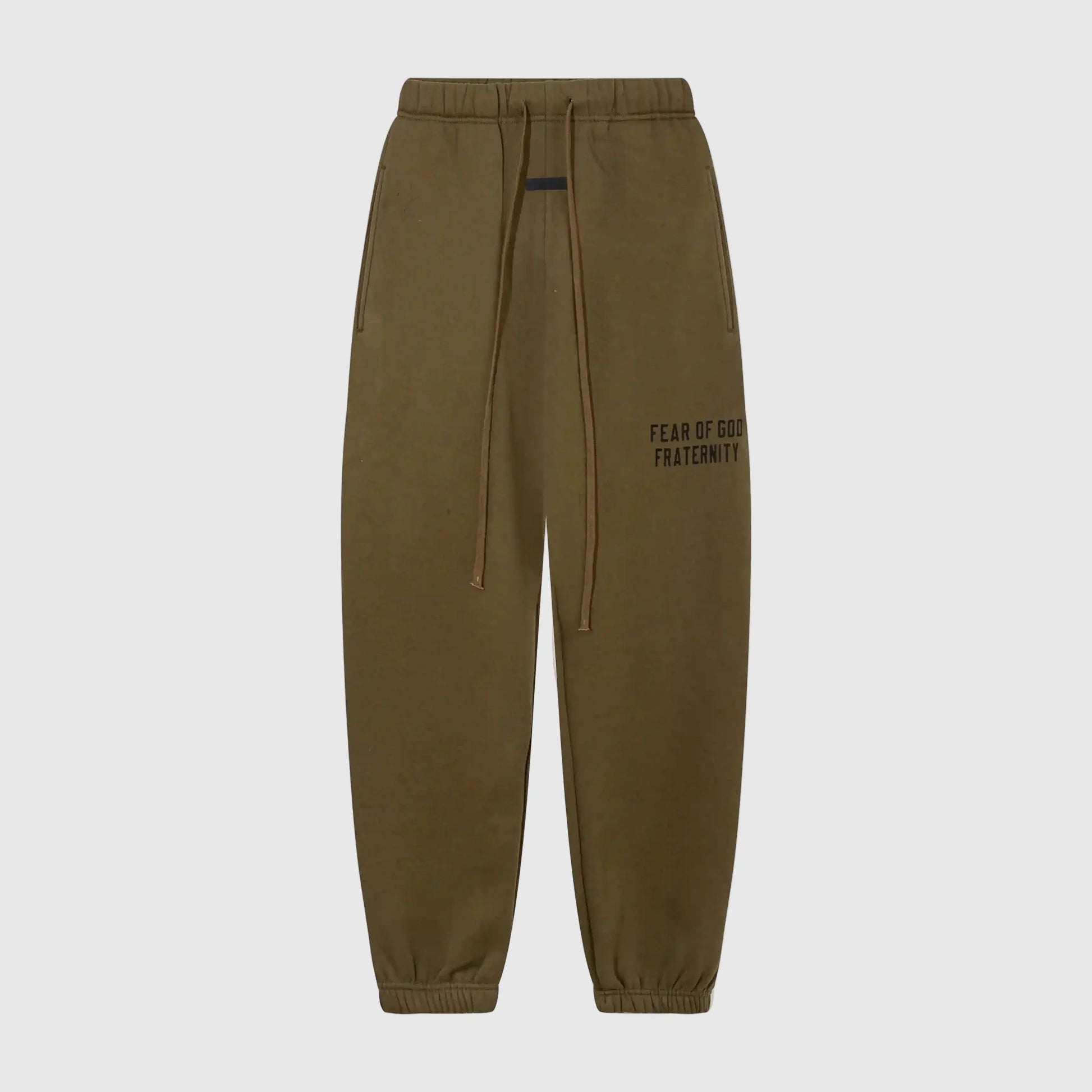 Essentials woodland elevated street sweatpants by Fear of God front view