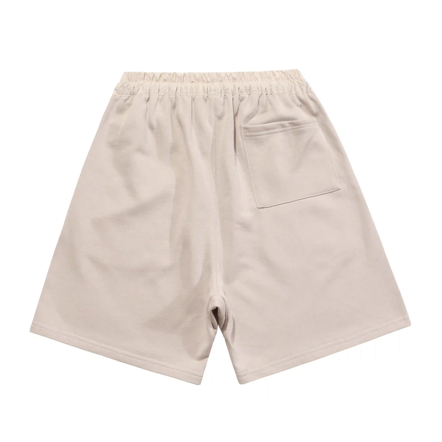 Fear of God Essentials Heathered Grey fleece shorts relaxed fit side view