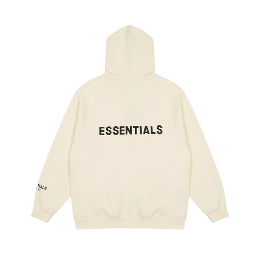 Fear of God Essentials Light Cream zip-up hoodie relaxed fit