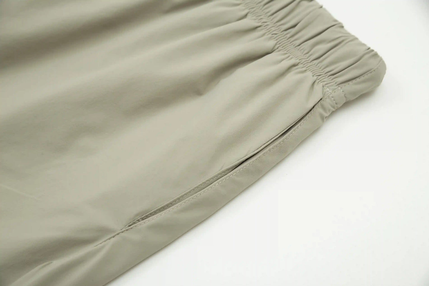 Essentials Fear of God heather grey shorts with elastic drawstring waistband and side pockets