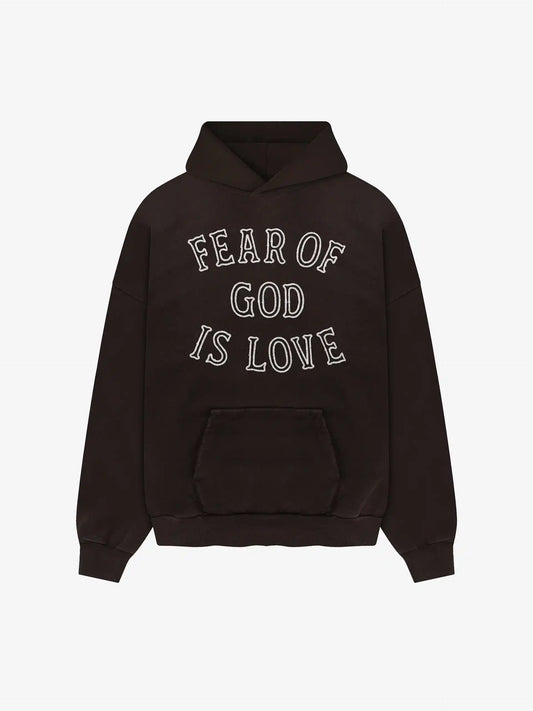Fear of God ESSENTIALS Signature Congo Brown Hoodie