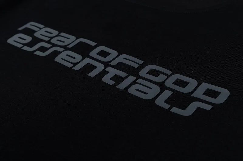 ESSENTIALS Black Ponte 90s T-Shirt