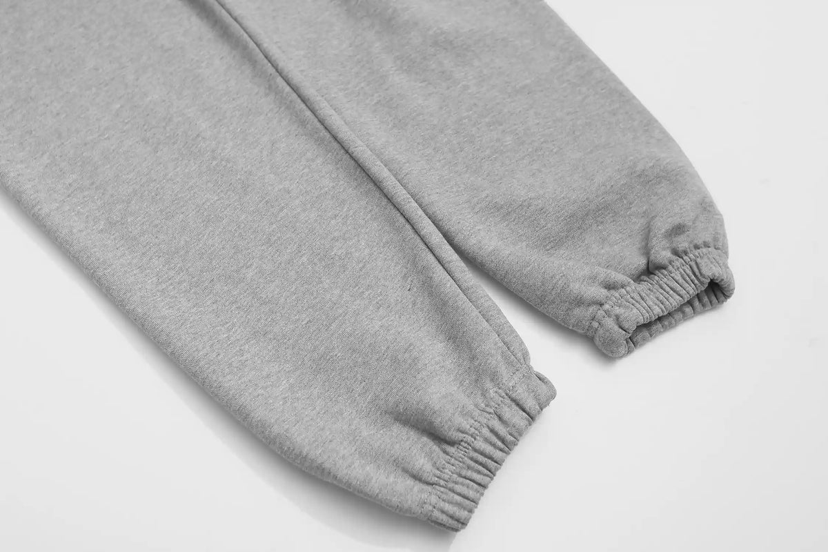 Cloudy Gray Essentials Tracksuit | Everyday Hoodie & Joggers