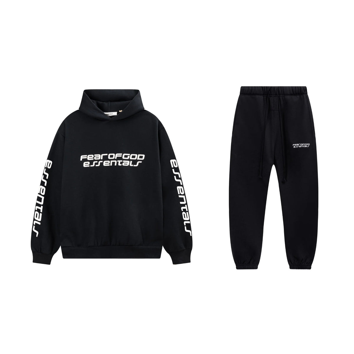 Black Essentials Tracksuit Pullover