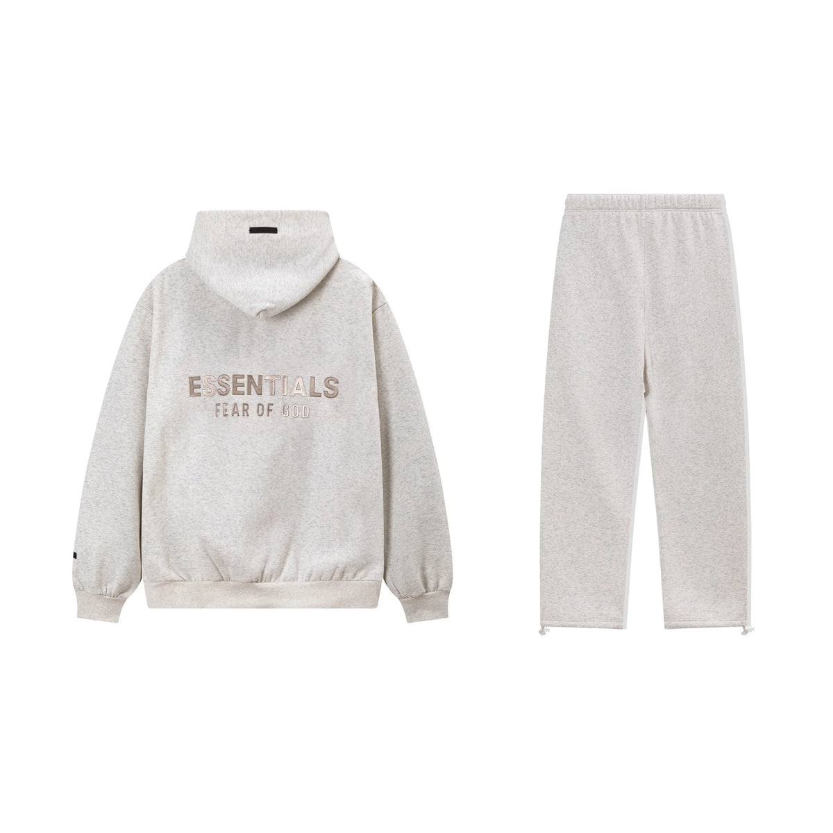 Light Heathered Oatmeal Essentials Tracksuit Pullover