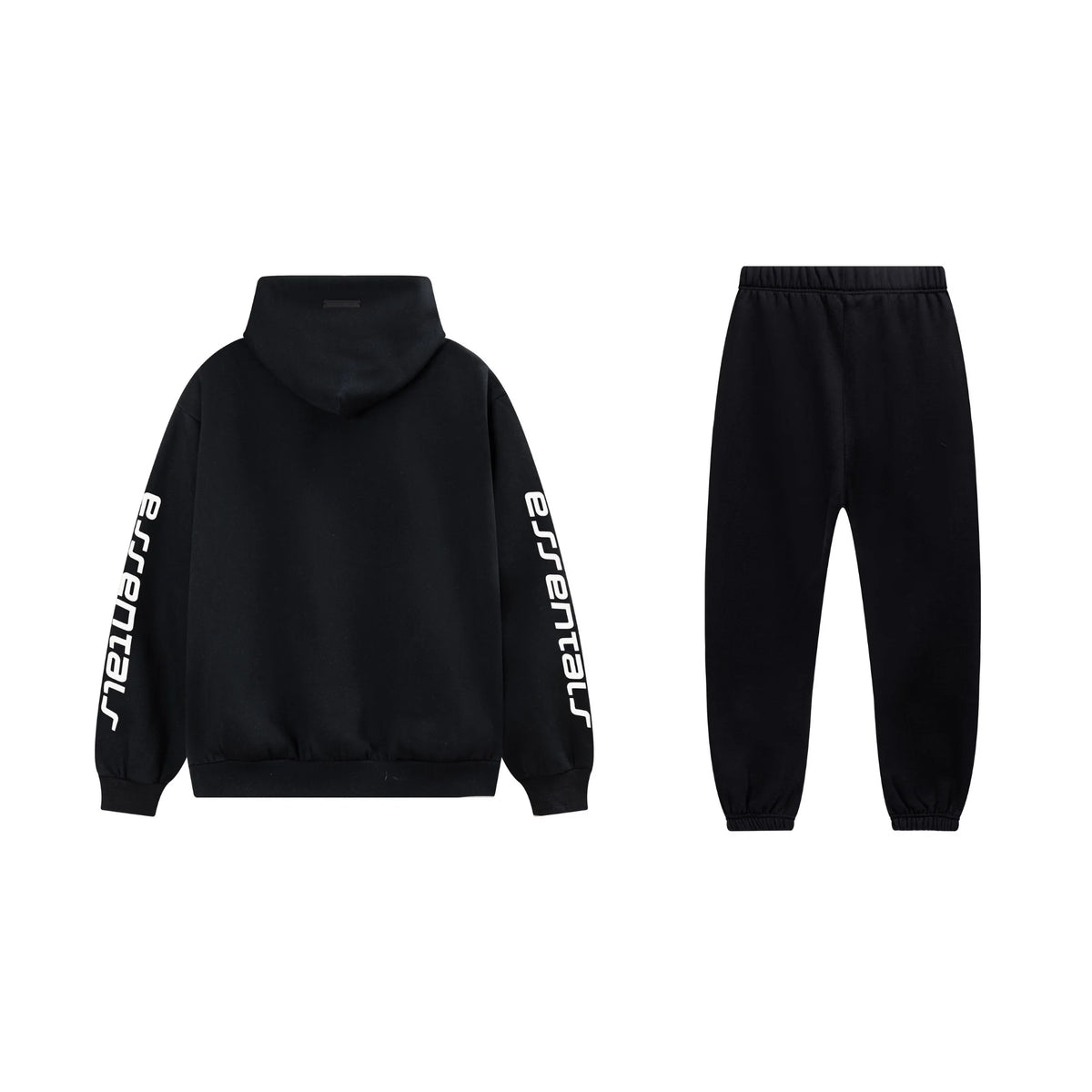 Black Essentials Tracksuit Pullover