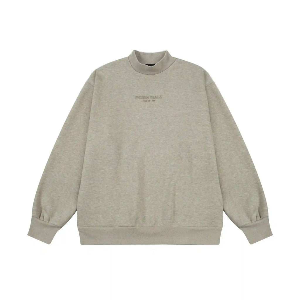 Best FOG Sweatshirt ESSENTIALS Clothing Heathered Grey Long Sleeve Tracksuit 3