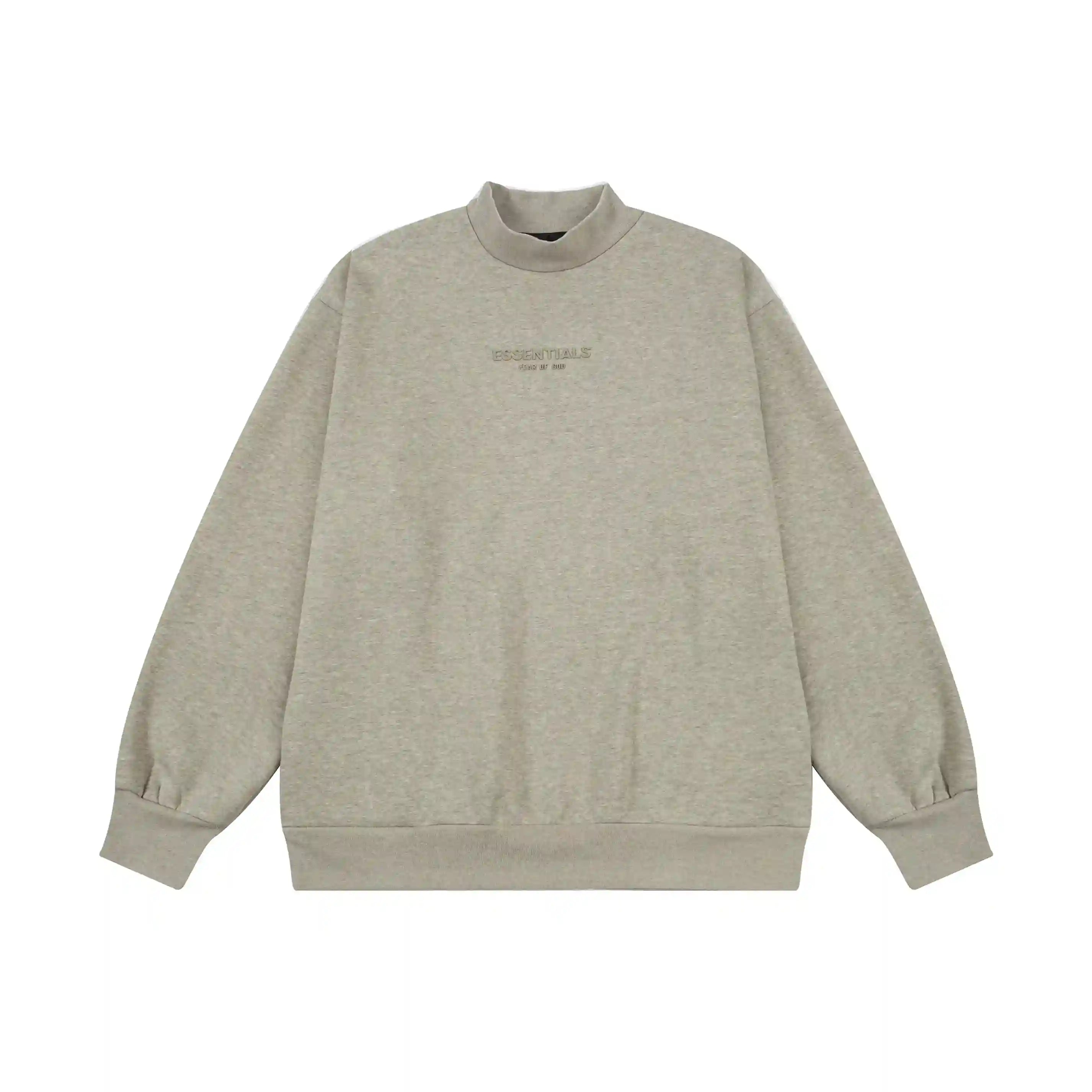 Best FOG Sweatshirt ESSENTIALS Clothing Heathered Grey Long Sleeve Tracksuit 3