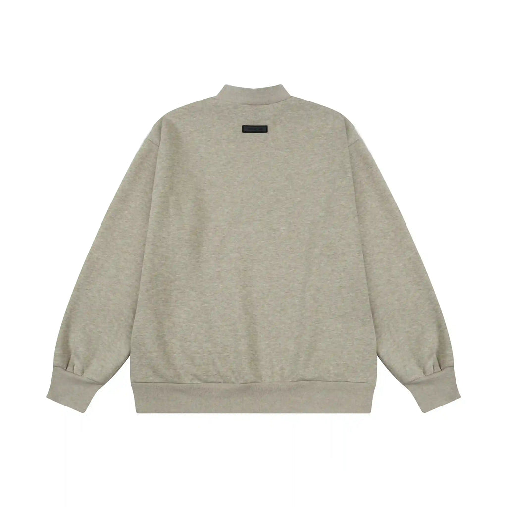 Best FOG Sweatshirt ESSENTIALS Clothing Heathered Grey Long Sleeve Tracksuit 4