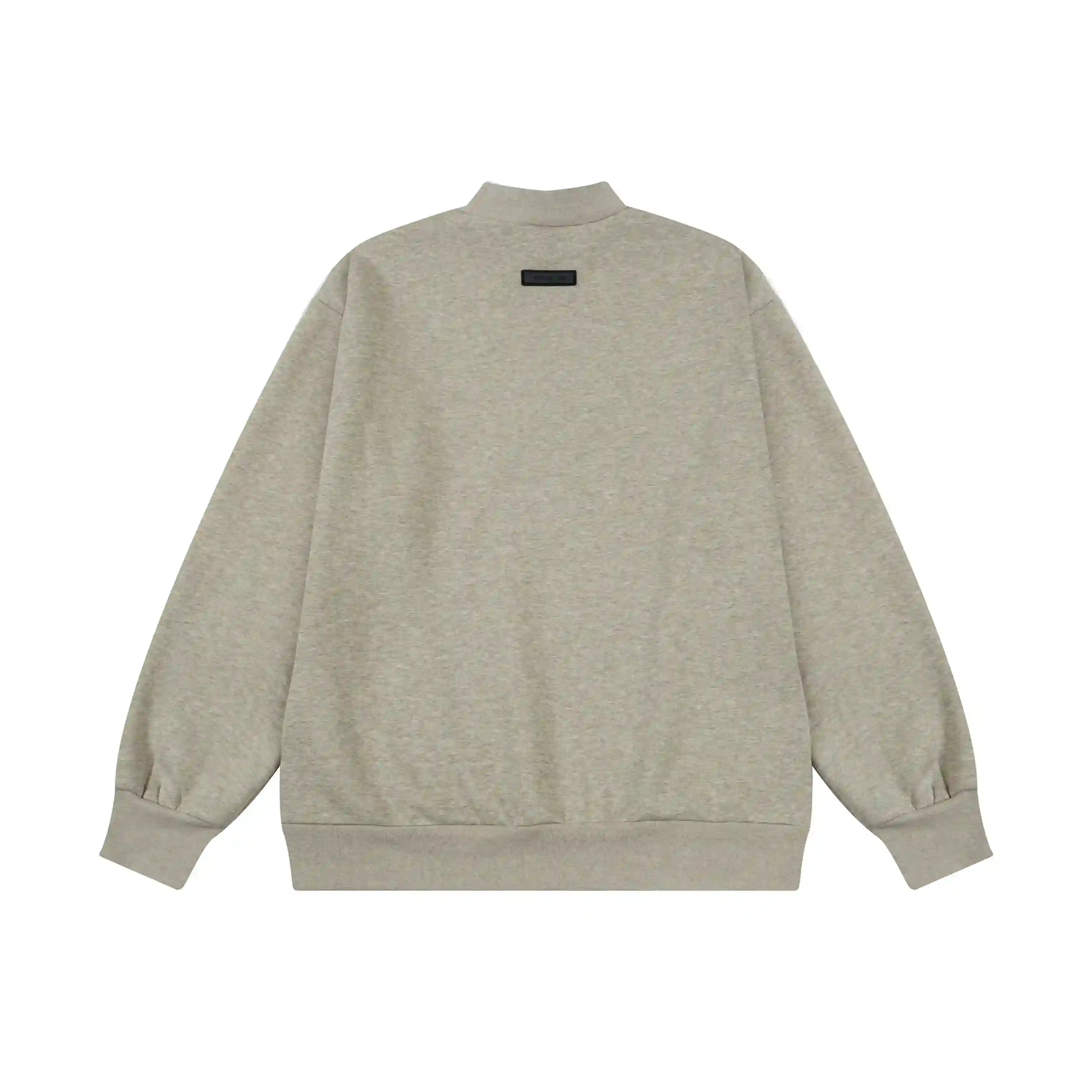 Best FOG Sweatshirt ESSENTIALS Clothing Heathered Grey Long Sleeve Tracksuit 4