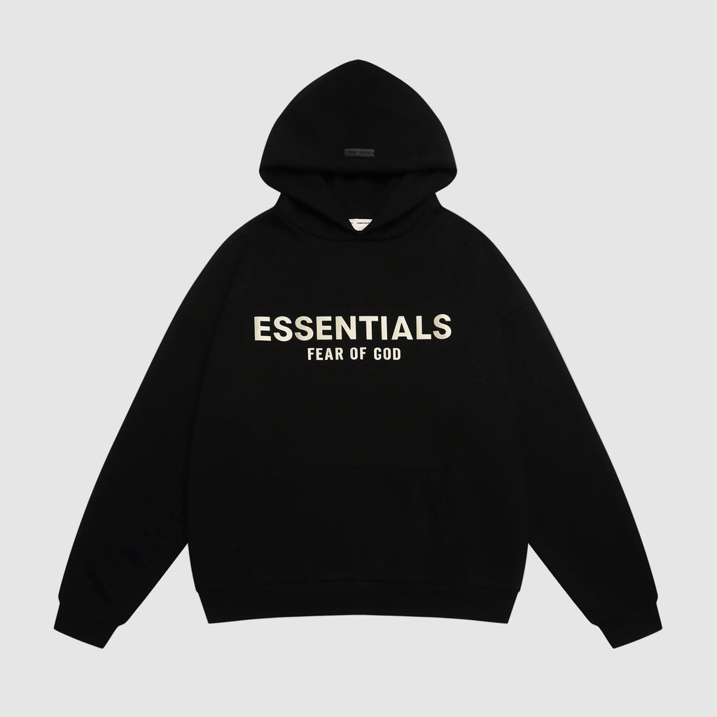 Black Essentials Clothing Fear Of God Hoodie