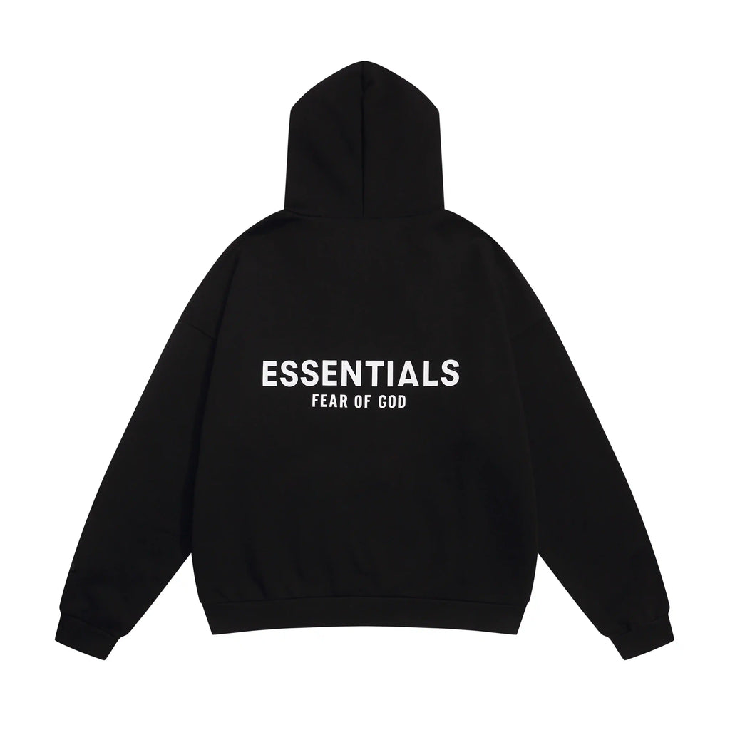 Black Essentials Fear Of God Hoodies