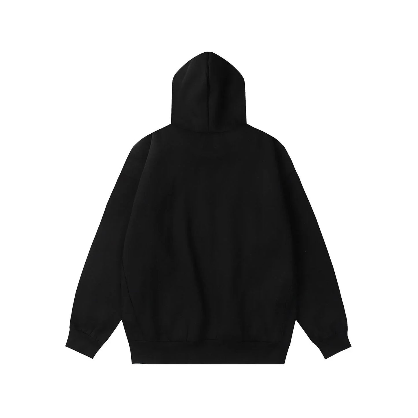 Design details of Essentials black lounge core fleece tracksuit by Fear Of God
