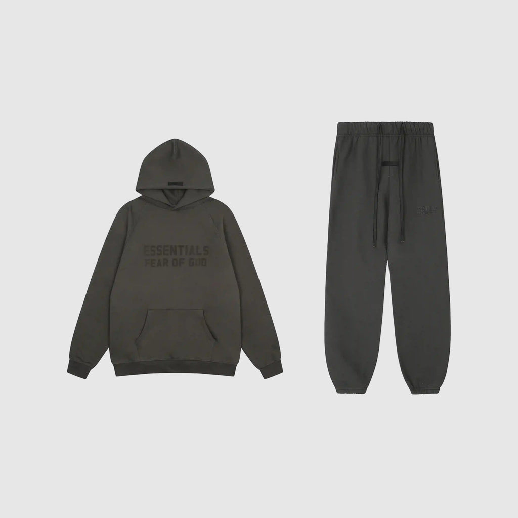 Black Font FOG ESSENTIALS Clothing Ink Tracksuit 1