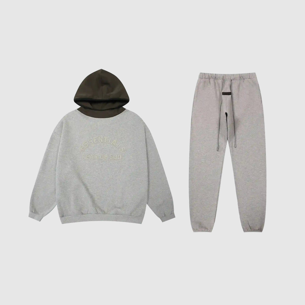 Black Head ESSENTIALS Clothing Light Heather Oatmeal Tracksuit 1