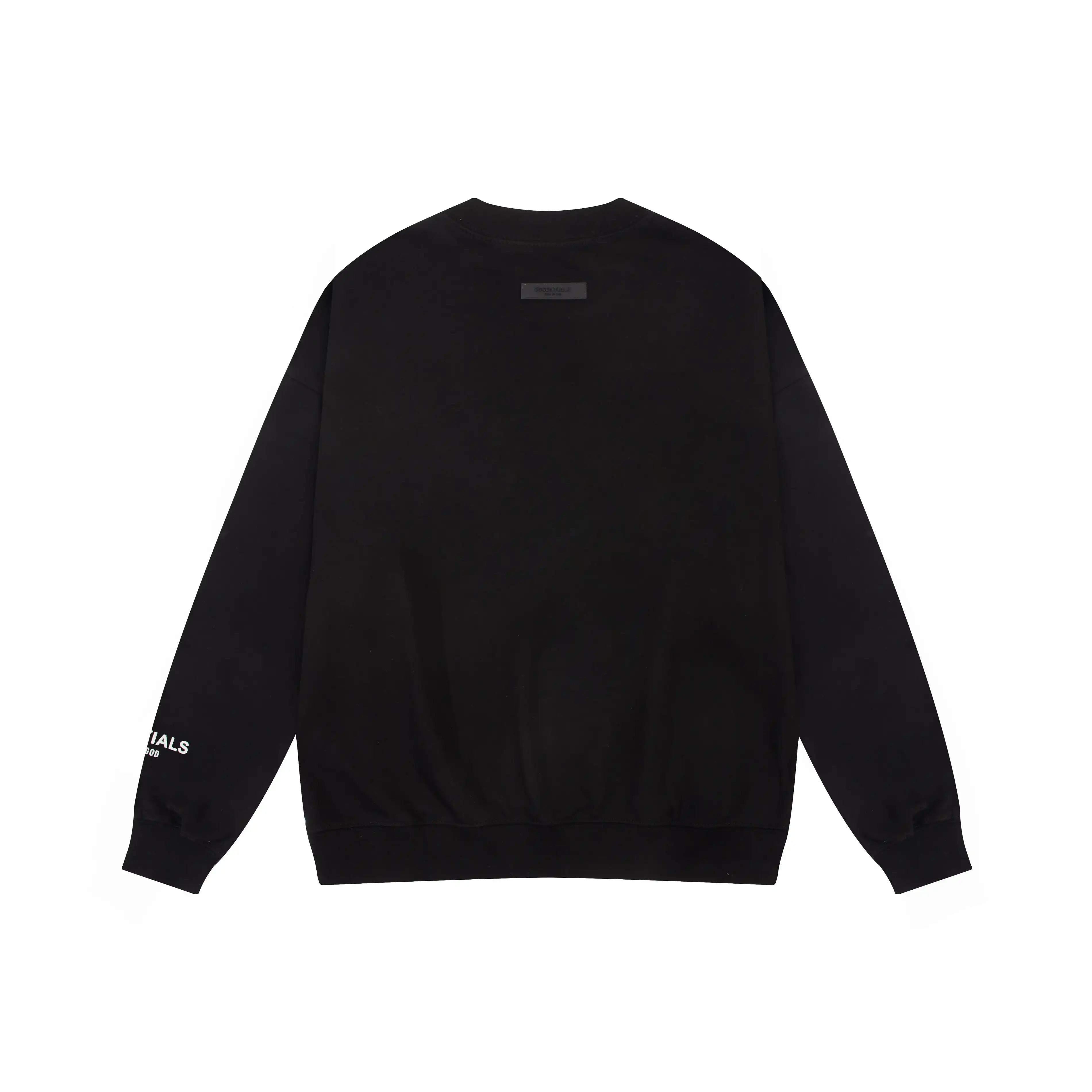Black Sweatshirt Essentials Clothing Back