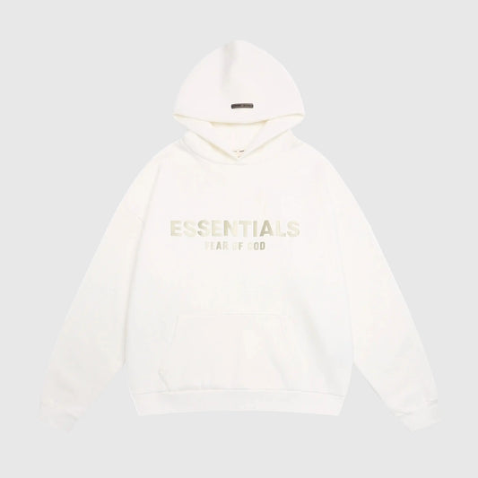 Essentials Cloud Dance pullover hoodie front view – Fear of God