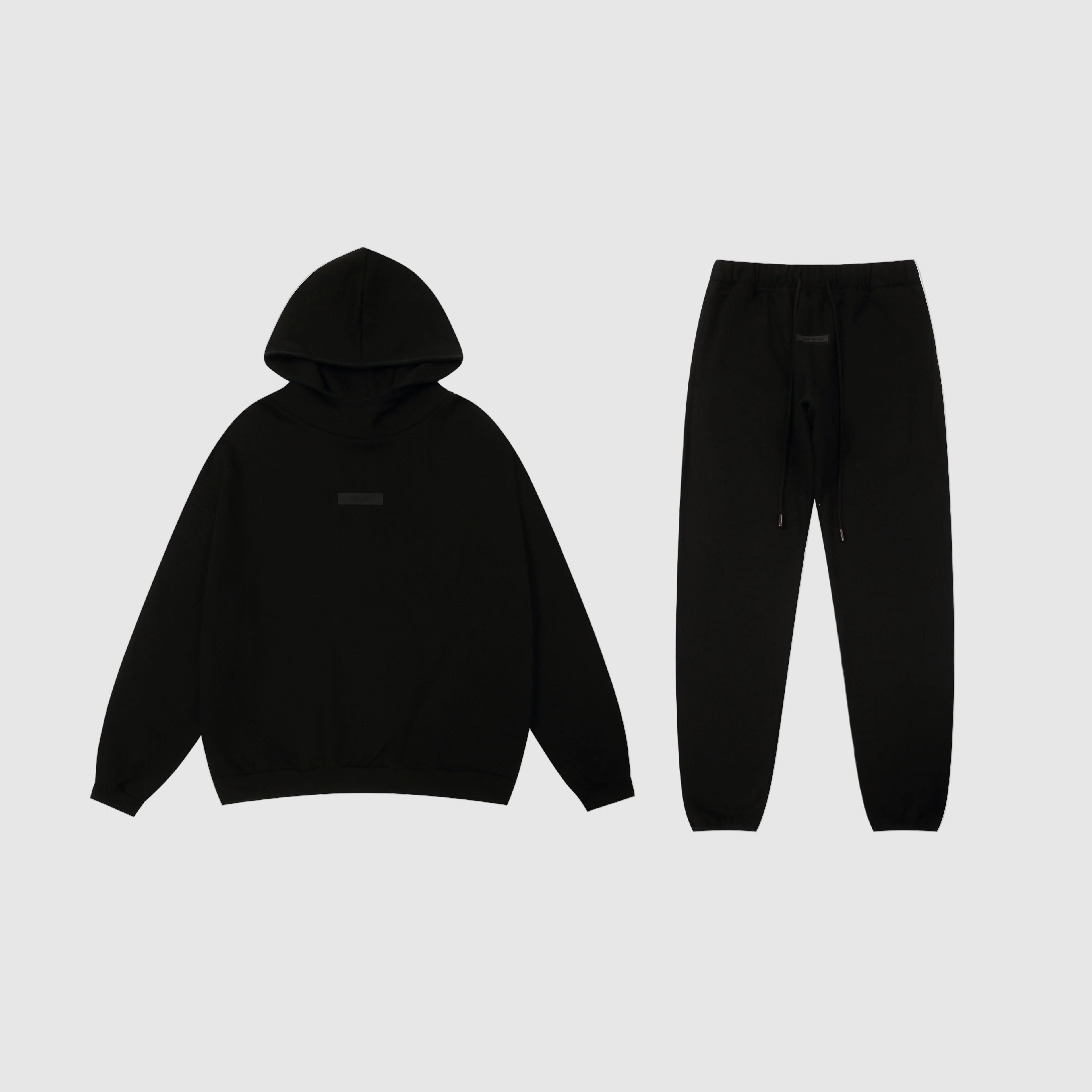 Dark FEAR OF GOD Hooded ESSENTIALS Clothing Black Long Sleeve Tracksuit 1