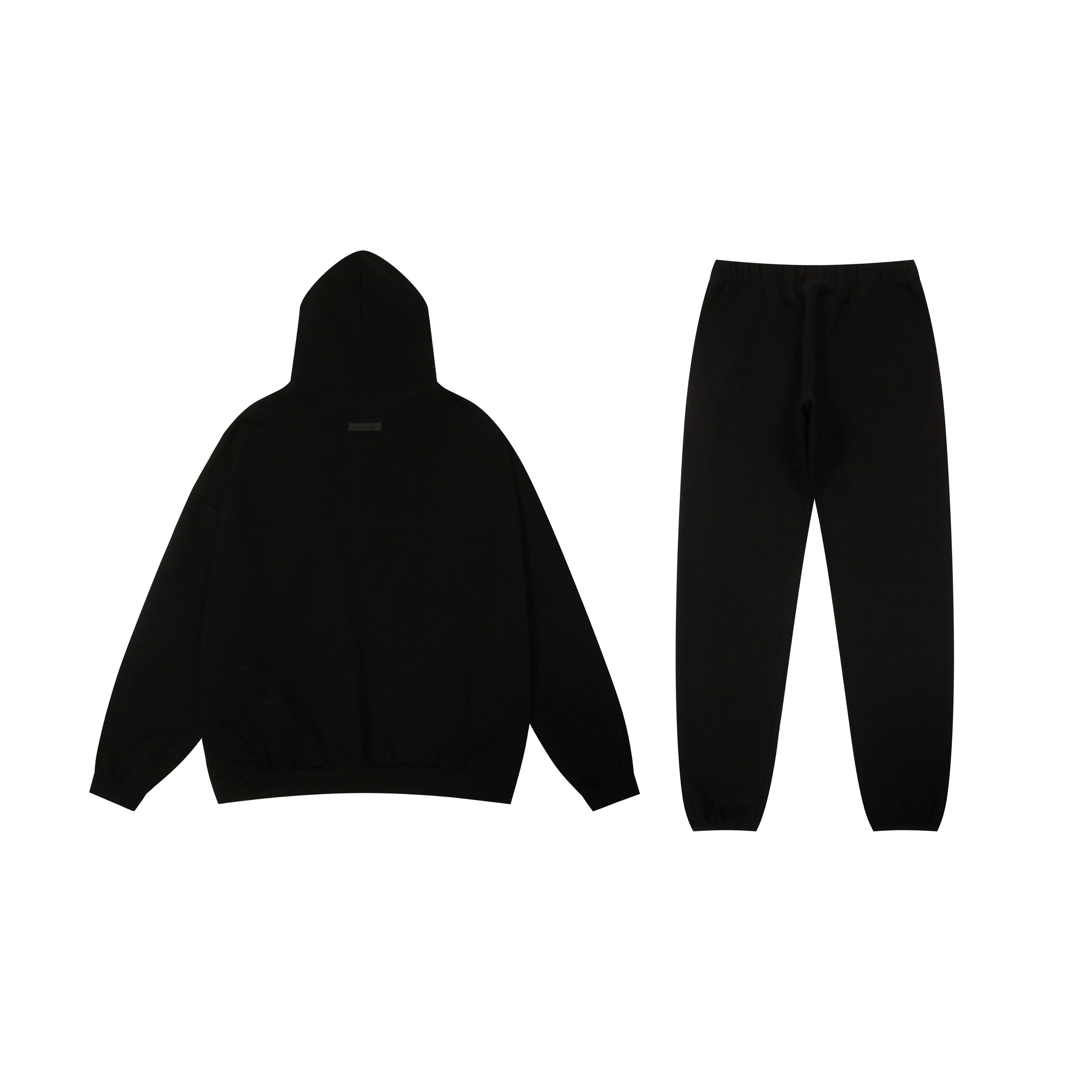 Dark FEAR OF GOD Hooded ESSENTIALS Clothing Black Long Sleeve Tracksuit 2
