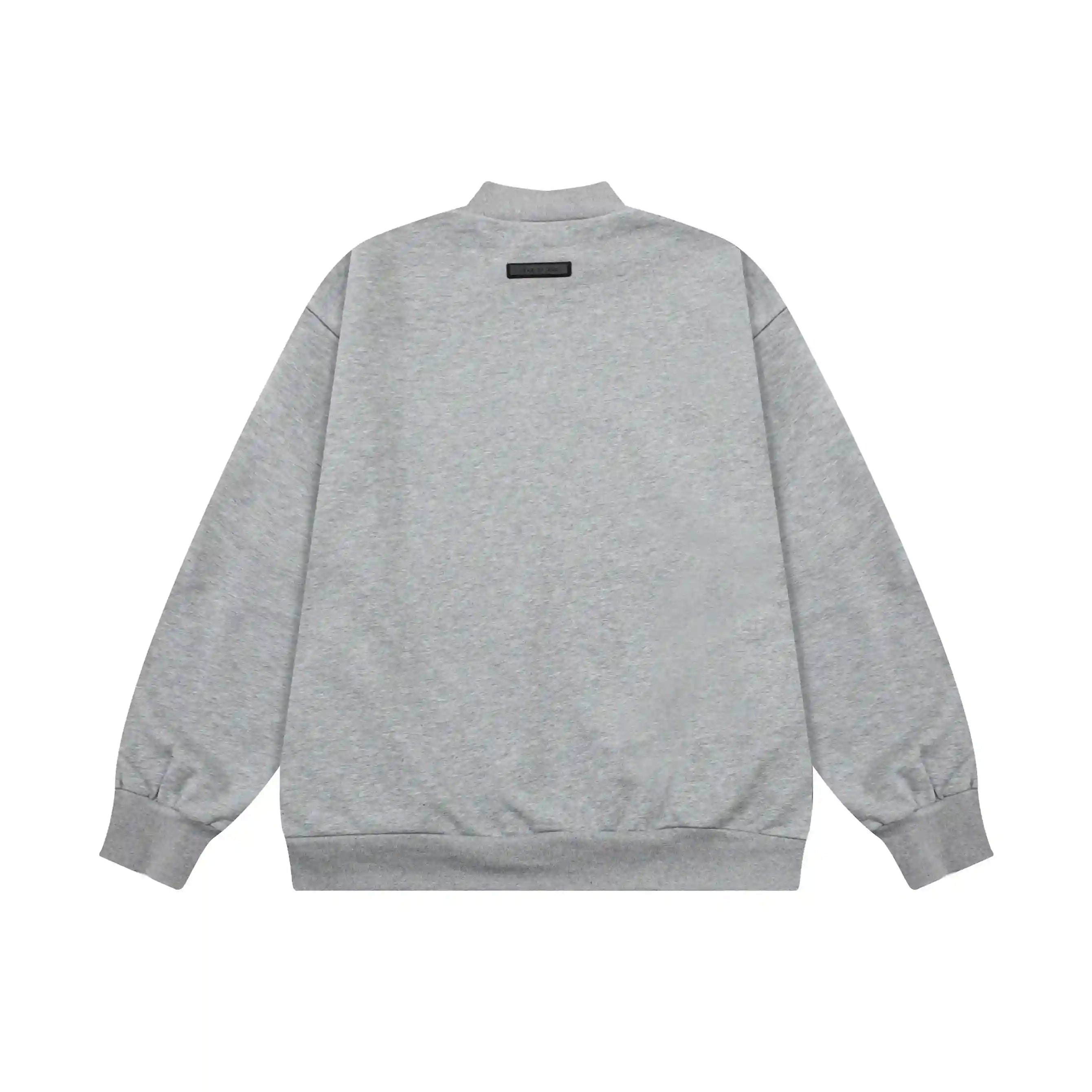 Dark Heather Oatmeal Sweatshirt Essentials Clothing Back