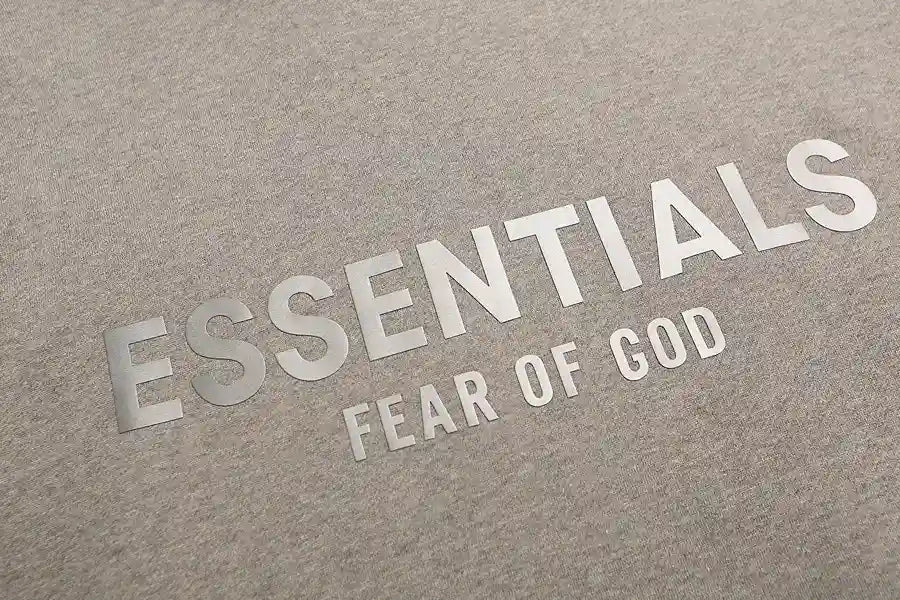 Dark Heathered Oatmeal Essentials FOG Hoodies