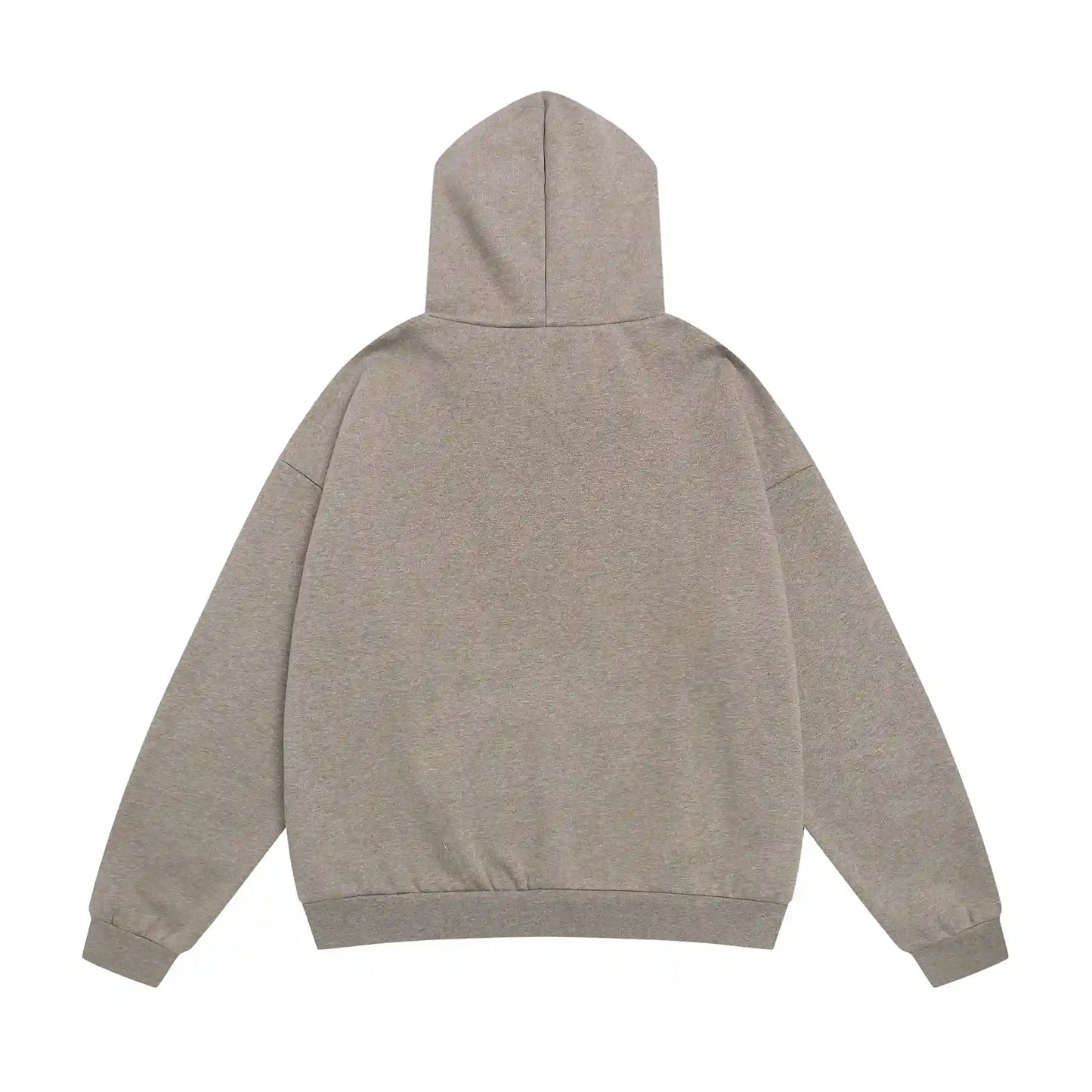 Fear of God Essentials Dark Heather Oatmeal pullover hoodie relaxed fit