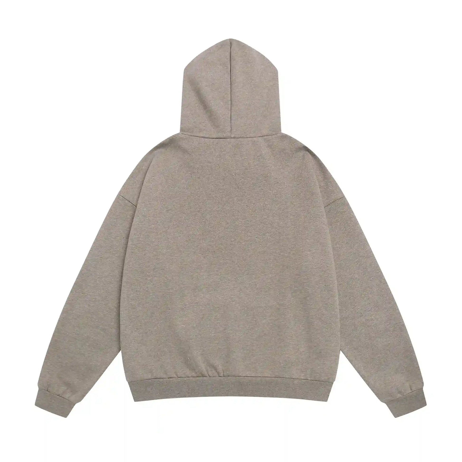 Fear of God Essentials Dark Heather Oatmeal pullover hoodie relaxed fit