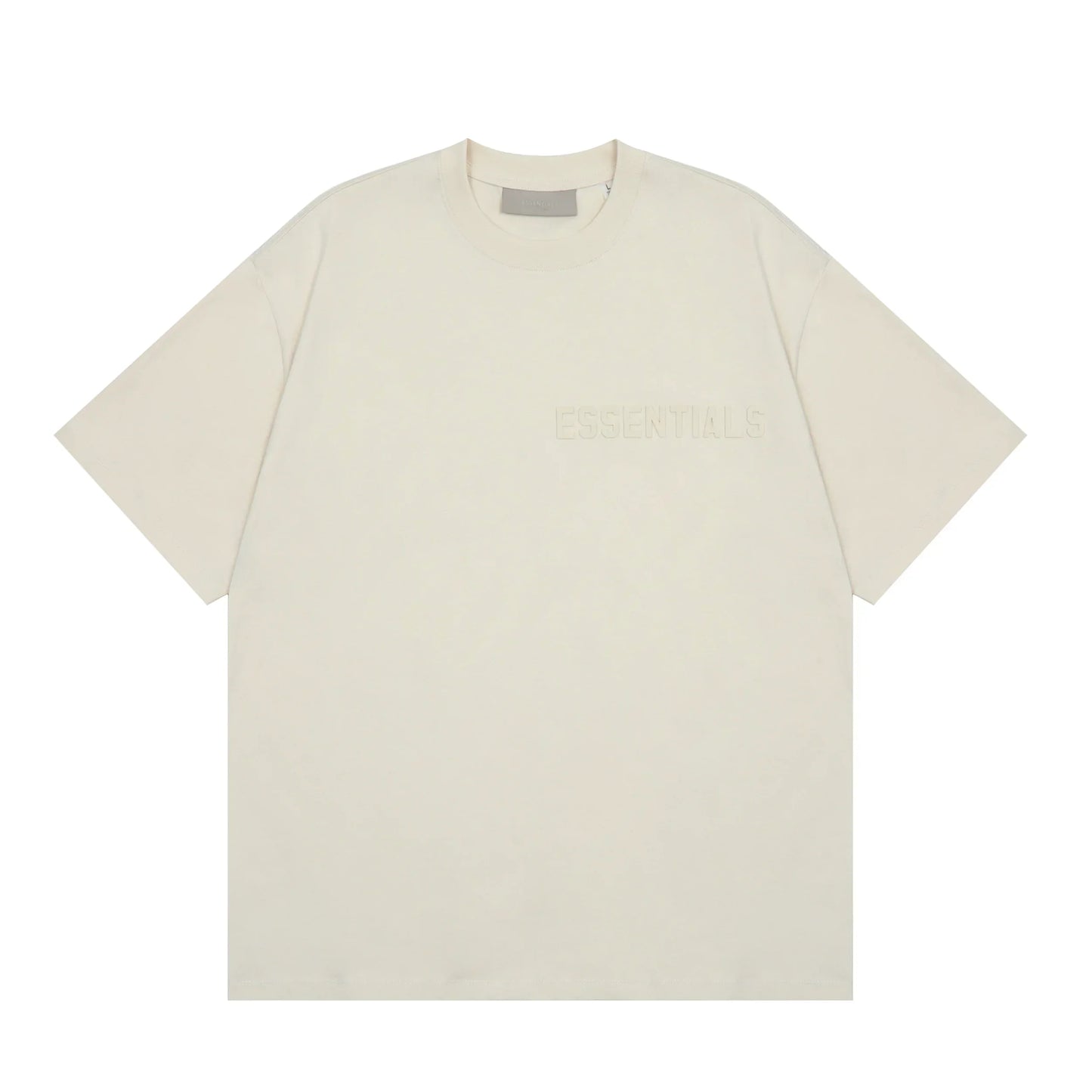 Essentials egg shell classic t-shirt by Fear of God front view