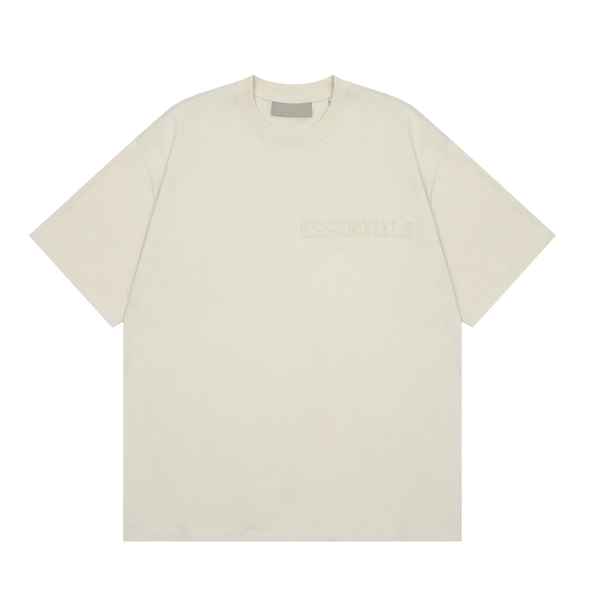 Essentials egg shell classic t-shirt by Fear of God front view