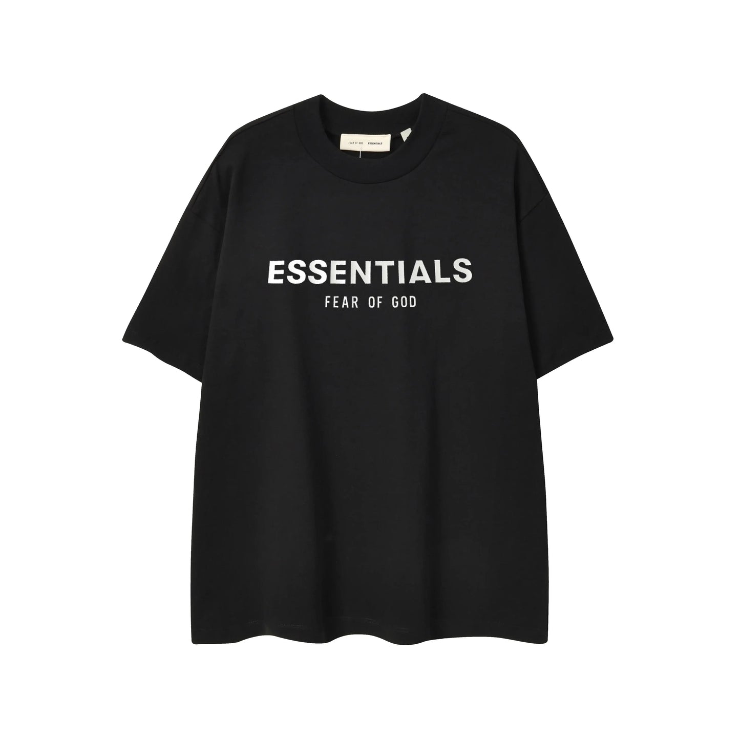 ESSENTIALS Black 90s Crewneck T-Shirt