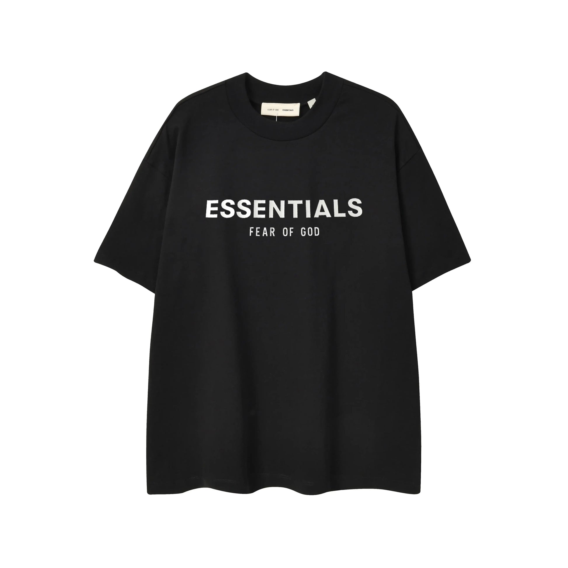 ESSENTIALS Black 90s Crewneck T-Shirt