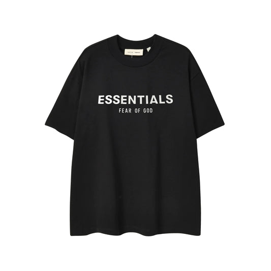 ESSENTIALS Black 90s Crewneck T-Shirt