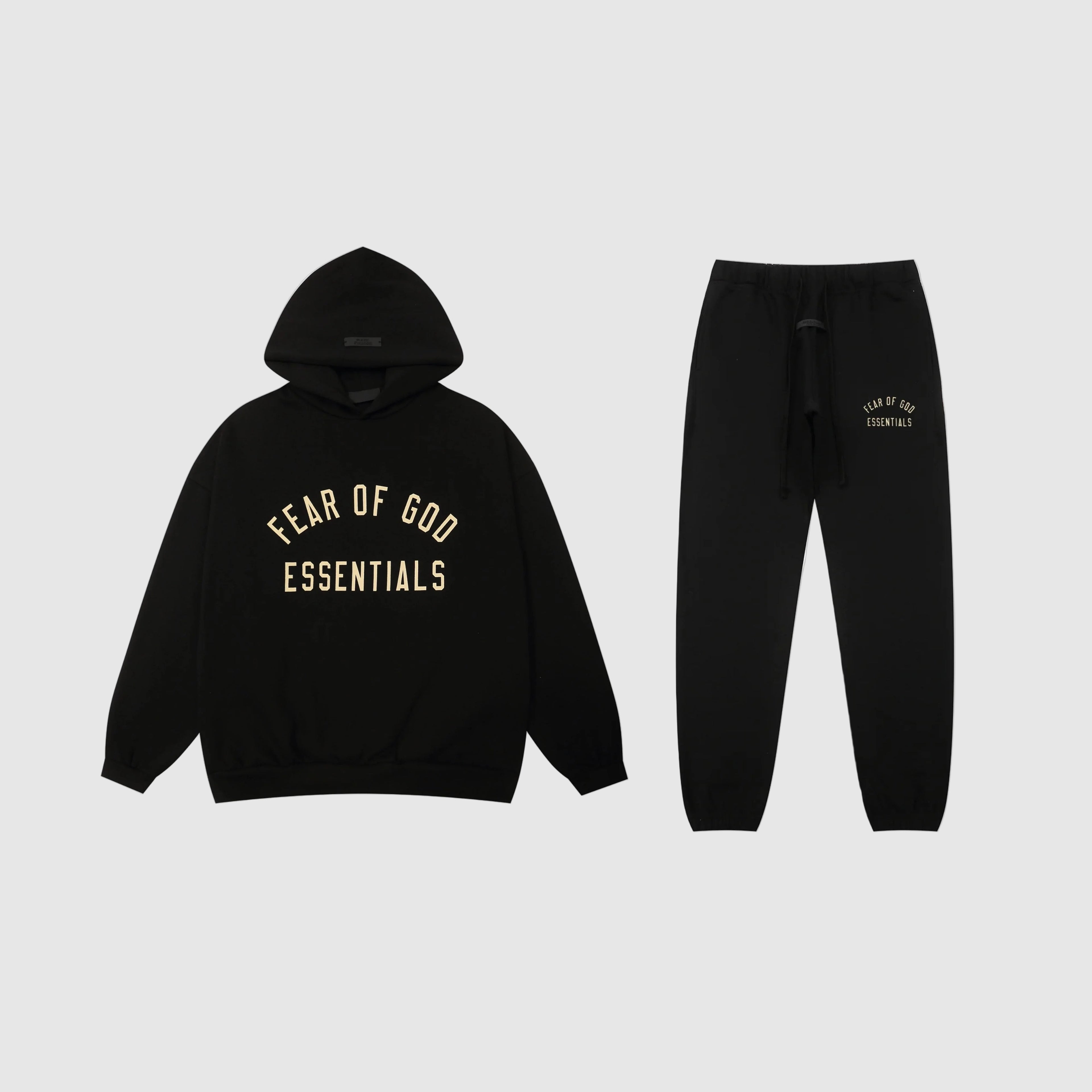 ESSENTIALS Clothing Black Tracksuit 1