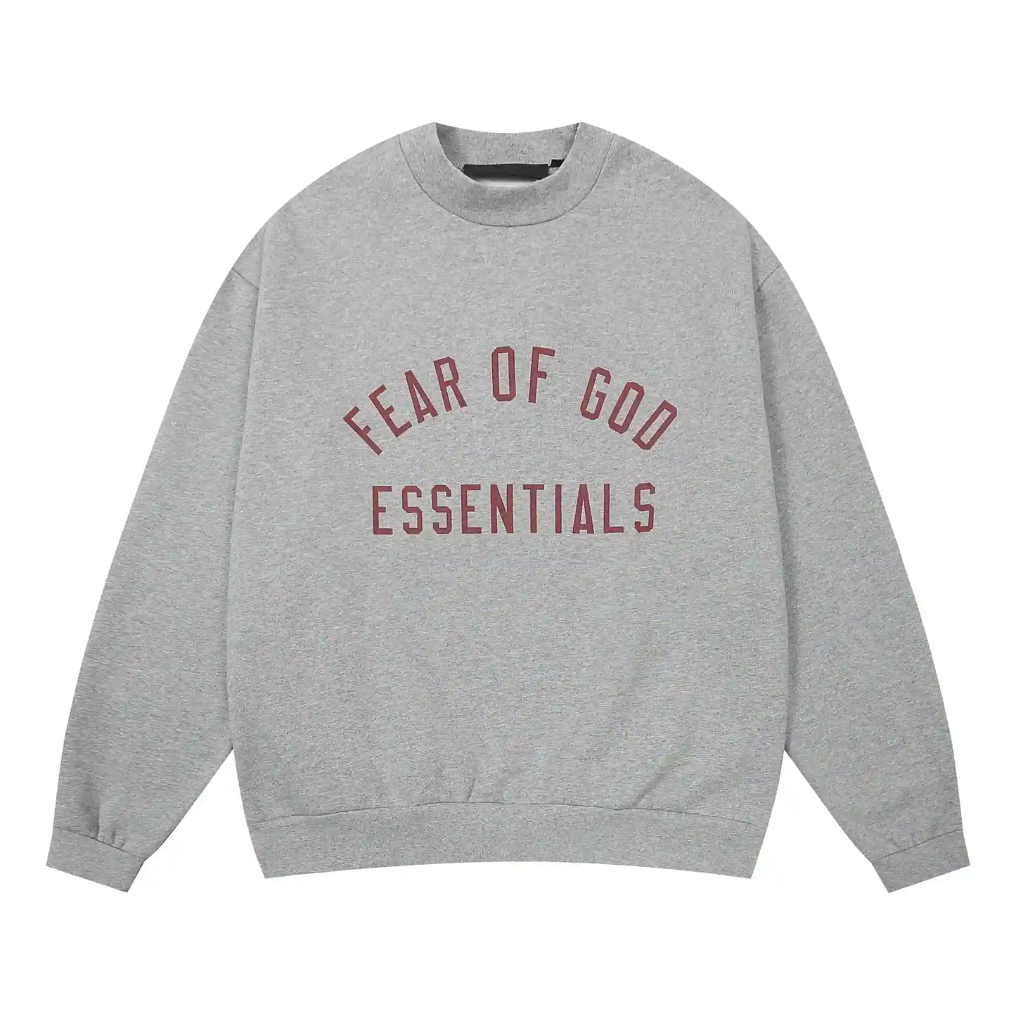 Essentials dark heather oatmeal daily comfort fleece joggers with elastic waistband comfort by Fear Of God