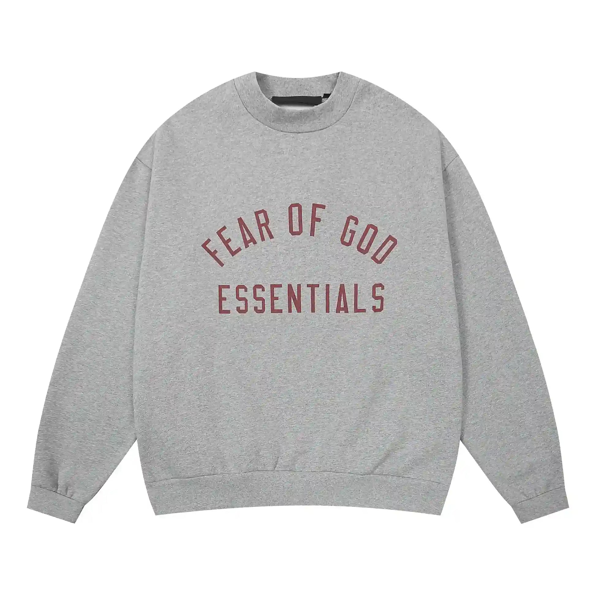 Essentials dark heather oatmeal daily comfort fleece joggers with elastic waistband comfort by Fear Of God
