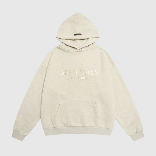 ESSENTIALS Clothing Essentials Fear Of God Light Heathered Oatmeal Hoodie