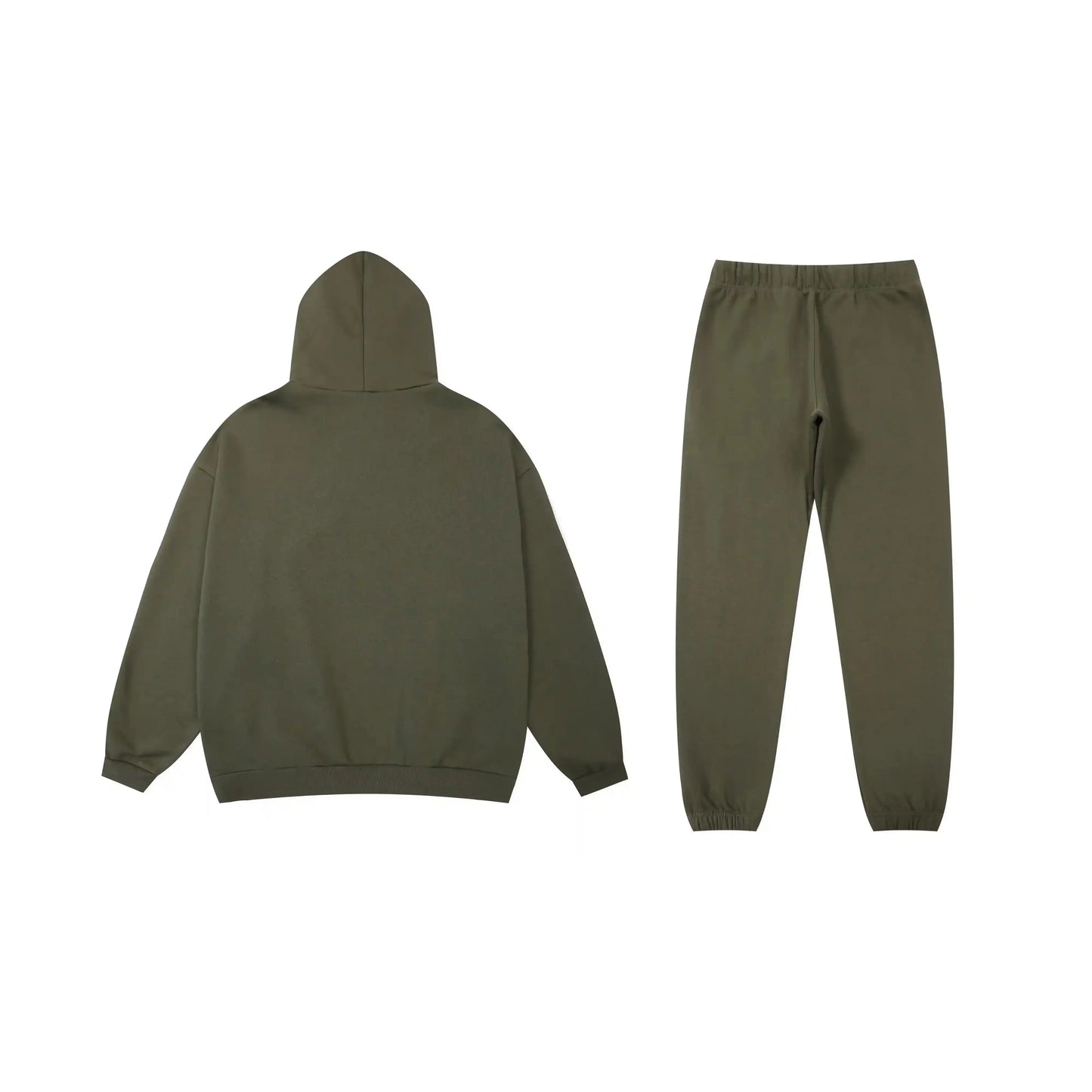 Essentials hemlock fleece hoodie with soft interior detail by Fear Of God