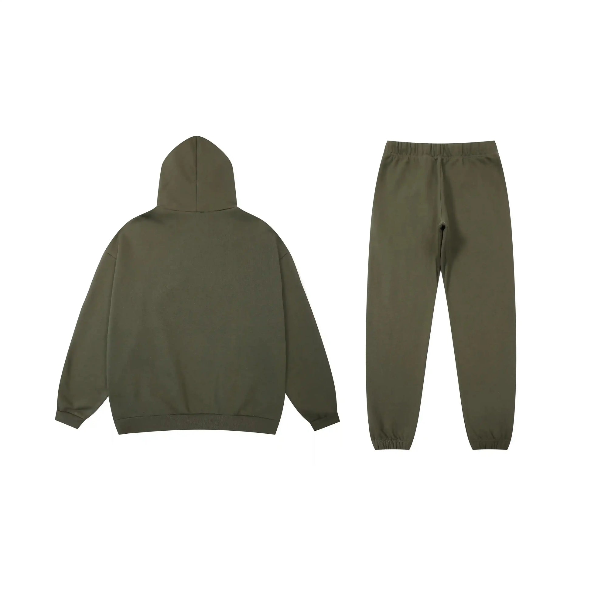 Essentials hemlock fleece hoodie with soft interior detail by Fear Of God