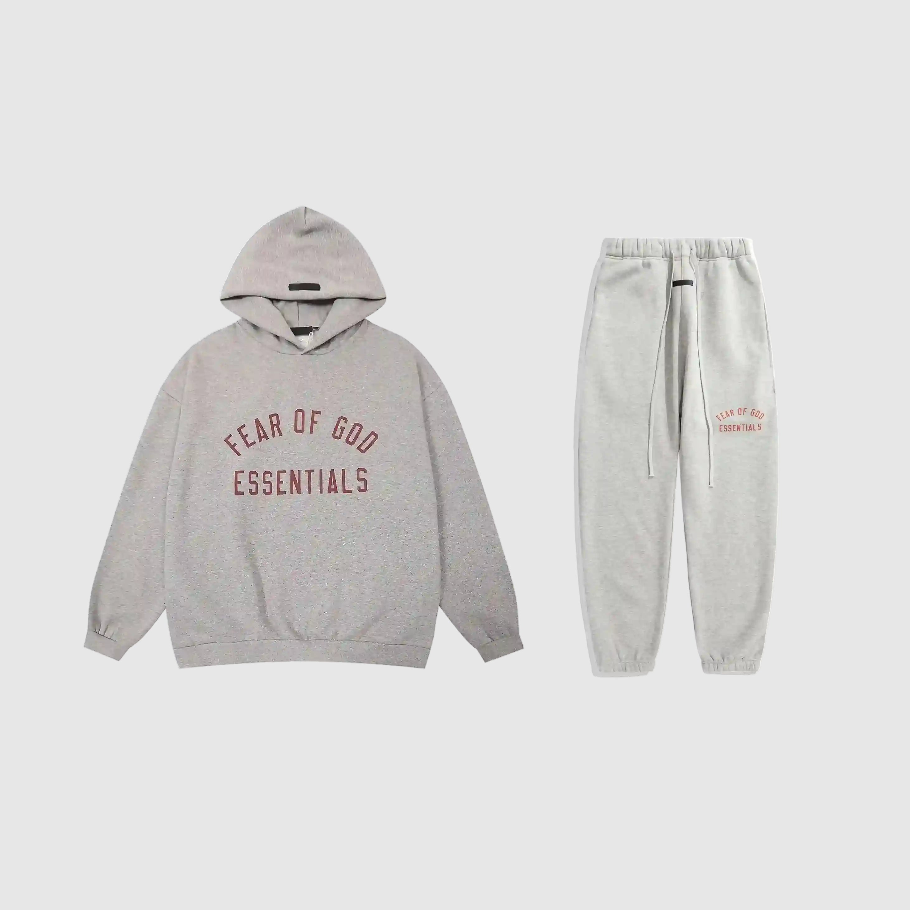 ESSENTIALS Clothing Light Heather Oatmeal Tracksuit 1