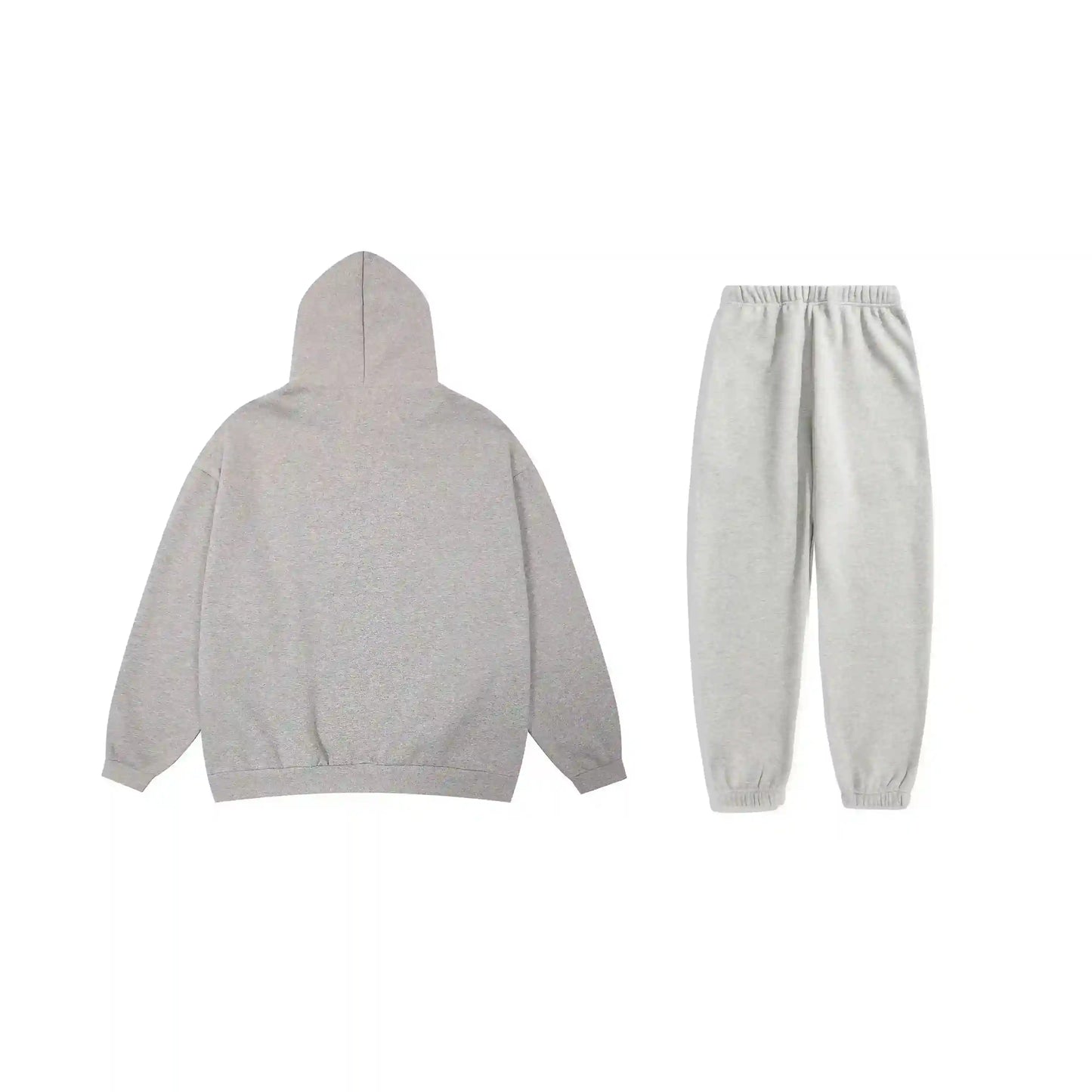 Fear of God Essentials Light Heather Oatmeal hoodie set hoodie and jogger set